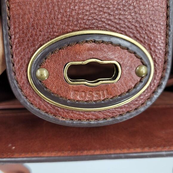 Vintage Fossil Basket Shoulder Bag Weaved Straw Leather Trim Handbag Dr. Bag - Picture 13 of 16